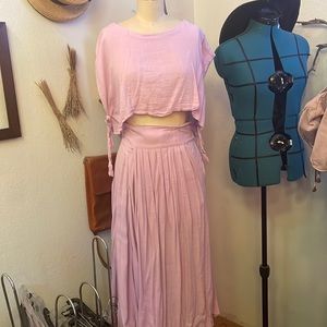 Free people sundown skirt set